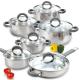 Wholesale Cookware Sets Multifunctional Cooking Soup Pot Milk Pot Set Kitchen 12 Piece Cookware Sets