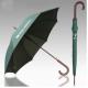Easy Open Wooden Handle Umbrella , Unbreakable Folding Umbrella With Hook Handle