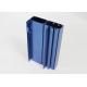 Aluminum Extruded Countersunk Hole Blue Anodized Aluminum Profile