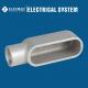 1/2 - 1 IMC Rigid Electrical Condulets Conduit Outlet Body E Type Form 7 Gray Iron