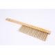 beekeeping durable soft and double rows artification fiber & wood handle bee brush