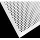White PVC Plastic Perforated Mesh Panel Thin Sheet For Food Industry