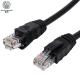 Round Cat6a UTP Patch Cord 24AWG 4 Pair Black / Gary 4P PVC Ethernet Cable