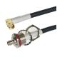 IP67 Waterproof RF Cable Assemblies With M16*1.0 Rear Bulkhead SMA Male Pigtail Cable