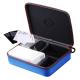 Zipper Strap Hard Case Business Card Holder For Salesman Exhibition Large Capacity