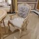 French Style Fabric With Ash Wood Upholstered Dining Chair