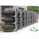 Black Marine Safety Equipment , Wheel Roller Marine Rubber Fender