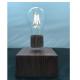 new wooden base wireless rechargable charger magnetic floating levitate flying led bulb lamp