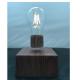 wooden base wireless recharging magnetic floating levitation lamp light bulb