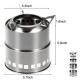 Portable Camping Stove Stainless Steel Wood Burning Stove for Outdoor Adventures