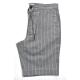 Stylish Custom Made Mens Pants Grey Stripe All Cotton Breathable Shorts