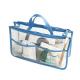 Biodegradable Pvc Zipper Pouch , Transparent Cosmetic Bag Easy Cleaning