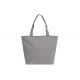ISO Eco Friendly Gray Canvas Shopping Totes Reusable Personalized Grocery Tote