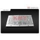 1.6N Key Pressure Stainless Steel Mechanical Keyboard 8KV Industrial PC Keyboard