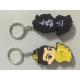 Personalized Ancient Emperor 3d Rubber Soft PVC Led Light Keychain Printing Company Brand Name For Souvenir Gift