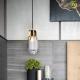 Brass crystal Nordic Pendant Light E14 without contain light source