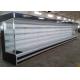 Large hypermarket commercial refrigerators Chiller With Multideck Showcase / Meat Counter