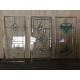 Single decorative leaded glass for cabinet door with electroplating technology 1000*300MM