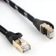 10Gbps Braided Network Cable , RJ45 Cat 7 Cable For Gigabit Ethernet