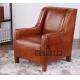 classic old style leather arm chair,#2041