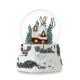 100mm Winter house Christmas Polyresin Lighted Musical Snow Globes