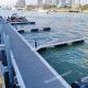 Durable WPC Floating Marine Docks Decking Aluminum Alloy Float Pontoon