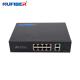 Gigabit PoE Ethernet Switch 8*10/100/1000M PoE RJ45 port to 2*1000M Uplink Port DC52V Internal Power Supply