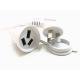 Deluxe 10A exchange to 16A 3pin white extension power cable 0.5m-10m copper power cord extension