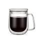High Borosilicate Double Wall Glass Cup For Drinking Coffee Eco Friendly