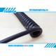 Good Quality Half Matt Black Colour Flexible Customized Spring Coiled Cable