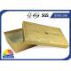 Gold Texture Paper Two Pieces Rigid Set Up Box For Gift Set Promotion