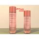 Matted PET Plastic Bottle Cosmetic Toner Container 120ml 150ml With Orange ABS Cap