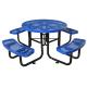 Factory Outlet Best Selling Picnic Table Park Round Metal Picnic Table Bench Commercial Dinning Table