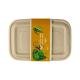Rectangular Disposable Surgance Pulp Food Container Biodegradable Container