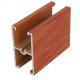 6008 T6 Anti Fading Wood Look Aluminium Profile  Anodizing Protection