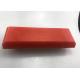 Red Color Paver Track Pads Wear Resistant Chamfer Design For Milling Machine