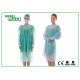 customized PP+PE Waterproof Disposable Medical Isolation Gown With Knitted Wrist