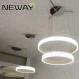 Round Ring Modern Pendant Lamp round design contemporary light LED chandelier light with smd2835