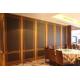 Customized Hotel Restaurant Sliding Partition Walls with Ceiling Rails