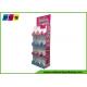 Floor Standing Cardboard Shelving Displays , Cut Out Shape Retail Display Stands FL164