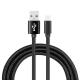Durable Braided Nylon USB C To USB A Cable Fast Charging Iphone Lightning Cable