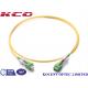 LSH SCAPC Fiber Optic Patch Cord , Sc Fiber Patch Cable Auto Shutter Connector