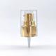 24/410 24mm Golden Metal Treatment Pump Tops For Cream Foundation Lotion Bottles