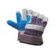 Automotive Industry Leather Safety Gloves Wing Style Thumb Reinforced Knuckle
