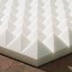 Odorless Mildewproof White Pyramid Foam , Multi Scene Pyramid Style Acoustic Foam