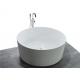 White High End Acrylic Freestanding Soaking Tubs For Small Spaces Round Shape
