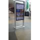 Supermarket Indoor Digital Signage LCD Display Double Face Kiosk 43 - 55 With Wifi