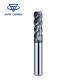 HRC60 Solid Tungsten Carbide End Mill Types Of Milling Cutter 4 Flutes