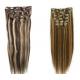 Silky Straight Remy Dark Brown Hair Extensions Clip In Human Hair