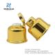 Recyclable Gold Plastic Cosmetic Screw Cap For Lotion Toner Shampoo Liquid Soap